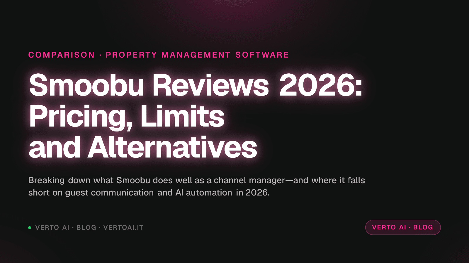 Smoobu Review 2026: Pricing, Pros, Cons and Alternatives